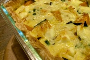 キューピー3分クッキングのレシピ・かぼちゃとマッシュルームのフラン