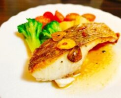 ぺこもぐキッチンのレシピ・鯛のソテー　白ワインバターソース