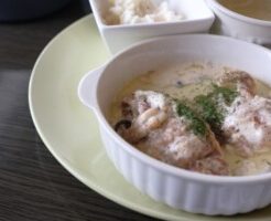 きょうの料理のレシピ・きのこと鶏の豆乳煮