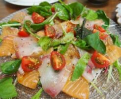 ミキティダイニングのレシピ・サーモンのカルパッチョ