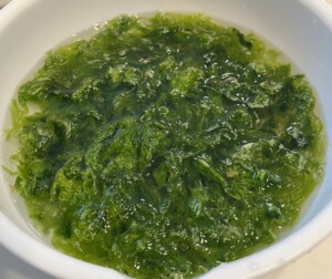 あさイチのレシピ・あおさの酢の物