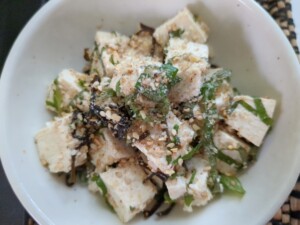 ミキティダイニングのレシピ・豆腐クリームチーズ冷奴