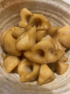 キューピー3分クッキングのレシピ・ピリ辛れんこん