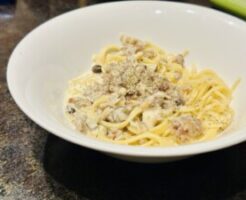 水野真紀の魔法のレストランのレシピ・きのこのクリームパスタ