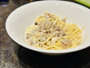 水野真紀の魔法のレストランのレシピ・きのこのクリームパスタ