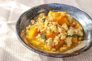 ノンストップのレシピ・カボチャのそぼろ煮