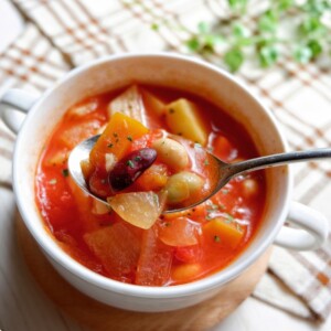 キューピー3分クッキングのレシピ・甘酒ミネストローネ