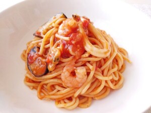 水野真紀の魔法のレストランのレシピ・エビとアサリのペスカトーレ