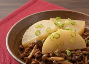 DAIGOも台所のレシピ・ふろふき大根のきのこ味噌