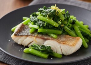 キューピー3分クッキングのレシピ・たらソテー 小松菜エスニック炒め添え