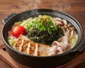 沸騰ワード10のレシピ・もずくトマト鍋