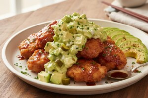 青空レストランのレシピ・アボカドタルタルのチキン南蛮