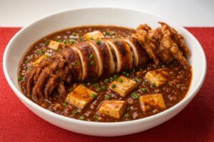 ZIPのレシピ・イカの丸揚げ マーボー豆腐DX