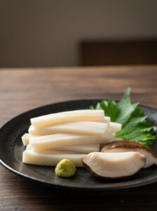 ノンストップのレシピ・エリンギのイカそうめん風