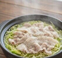 あさイチのレシピ・豚肉とせん切りキャベツの水炊き