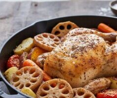 なないろ日和のレシピ・チキンと冬野菜のオーブン焼き