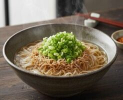 どさんこワイド179のレシピ・ネギだくジャコにゅうめん
