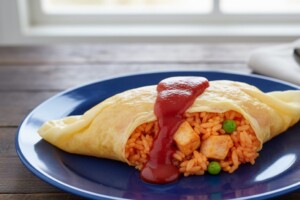 あさイチのレシピ・ライスペーパーオムライス