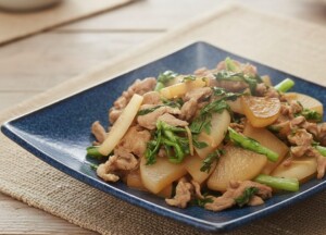 キューピー3分クッキングのレシピ・大根と豚こまの甘辛煮