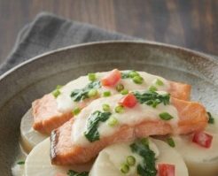 あさイチのレシピ・大根のブイヨン煮 サーモンソテー