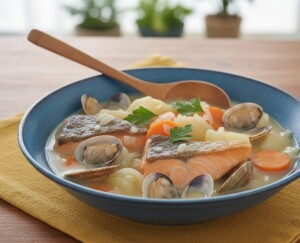 きょうの料理のレシピ・秋ざけと根菜のバター風味煮