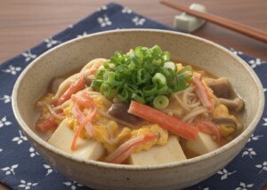 DAIGOも台所のレシピ・豆腐のカニカマあんかけ