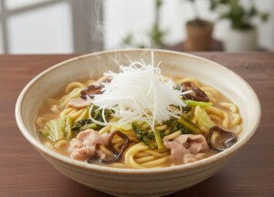 DAIGOも台所のレシピ・豚肉と白菜の煮込みそば