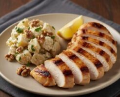 ノンストップのレシピ・鶏胸ソテー ポテトサラダ添え