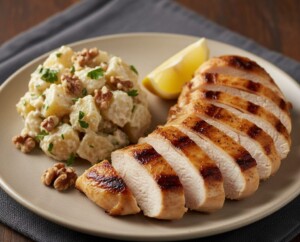 ノンストップのレシピ・鶏胸ソテー ポテトサラダ添え