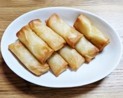 ZIPのレシピ・ナスと白子のコクトロ白春巻き