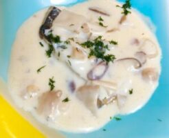 キューピー3分クッキングのレシピ・鶏と栗のフリカッセ