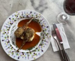 キューピー3分クッキングのレシピ・ラムの香草パン粉焼き