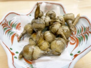 青空レストランのレシピ・くわいの素揚げ