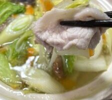 DAIGOも台所のレシピ・シャキシャキ野菜の豚しゃぶ DAIGO家バージョン