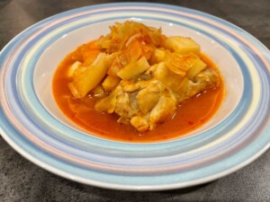 なないろ日和のレシピ・骨付きチキンのトマト煮込み