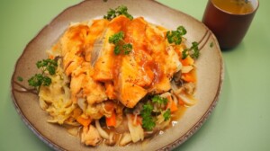 ヒルナンデスのレシピ・鮭のチャンチャン蒸し