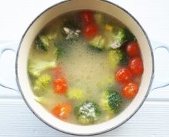 きょうの料理のレシピ・カラフル野菜のスープ仕立て