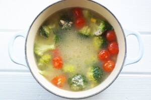 きょうの料理のレシピ・カラフル野菜のスープ仕立て