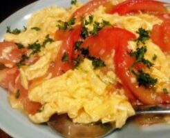 あさイチのレシピ・トマトのふんわり中華オムレツ