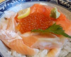 青空レストランのレシピ・メイプルサーモンの親子丼