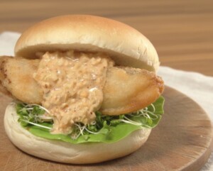 きょうの料理のレシピ・うま辛フィッシュバーガー