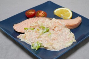 ノンストップのレシピ・しっとりサーモンの和風ソースがけ