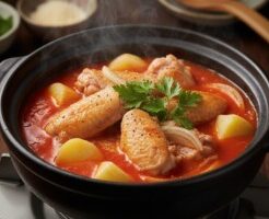 どさんこワイド179のレシピ・じゃがトマ鍋