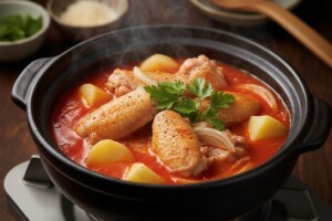 どさんこワイド179のレシピ・じゃがトマ鍋