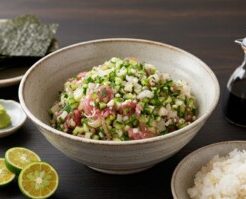 きょうの料理のレシピ・たくあんとまぐろのばくだん