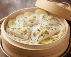 きょうの料理のレシピ・たらとじゃがいもの柚子こしょうバター蒸し