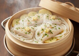 きょうの料理のレシピ・たらとじゃがいもの柚子こしょうバター蒸し
