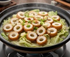 どさんこワイド179のレシピ・ちくわキャベツ鍋