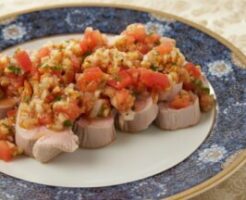 ぺこもぐキッチンのレシピ・ゆで豚のアーモンドソース