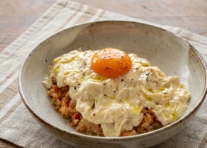 ZIPのレシピ・ゆばとろ生オムライス